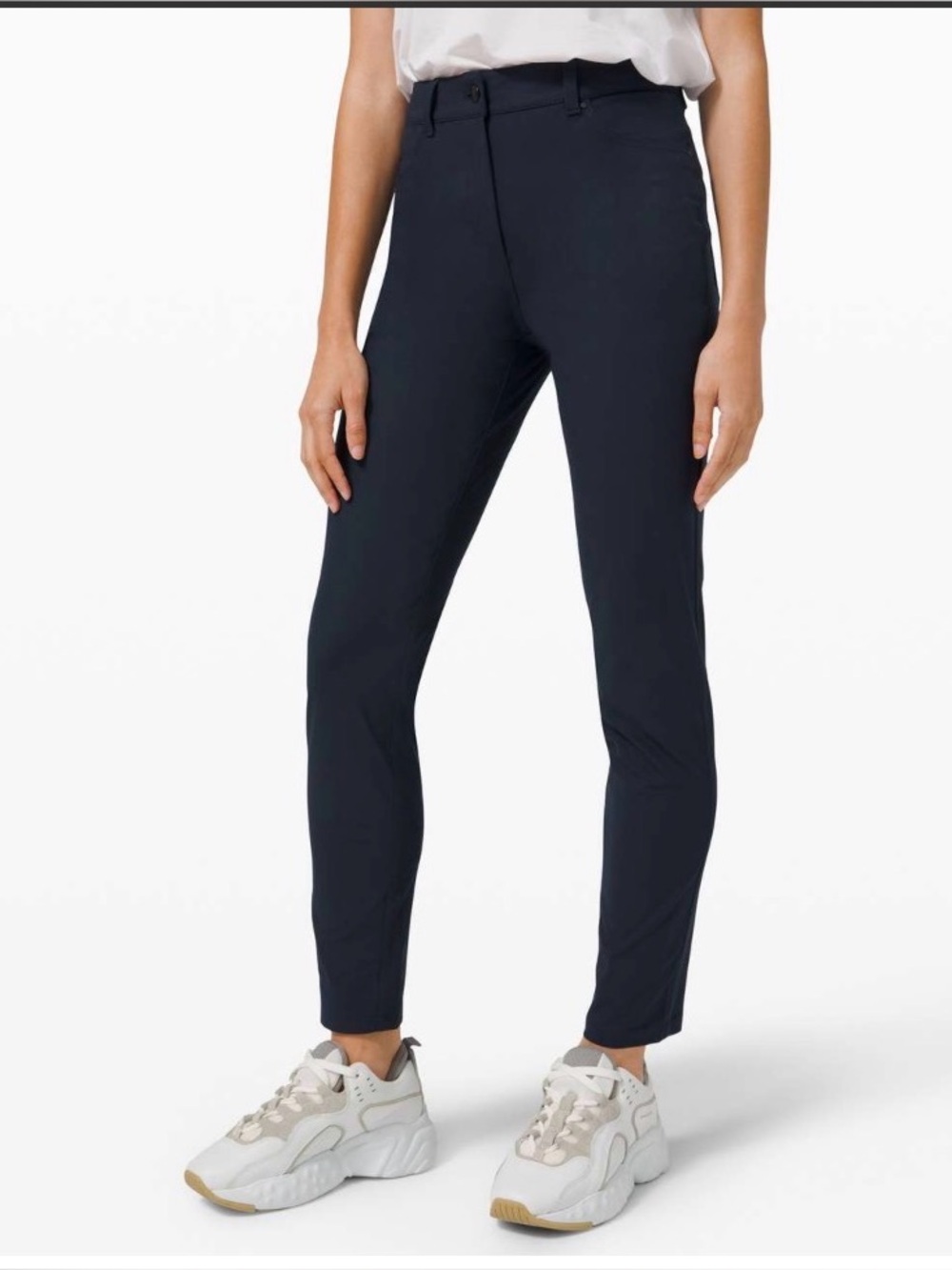 Lululemon City Sleek 5 pocket pant 30” true navy size 6 travel business casual